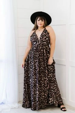 Trendsi Never Stop Leopard Maxi Dress
