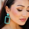 TJ Cabana Happy Hour Beaded Earrings - Turquoise